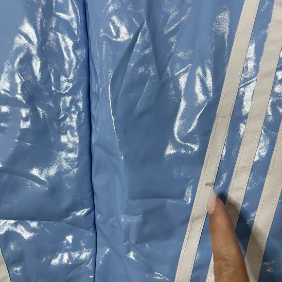 Ivy Park & Adidas Full Zip Latex Dress Light Blue & White Size Small - Picture 4 of 10